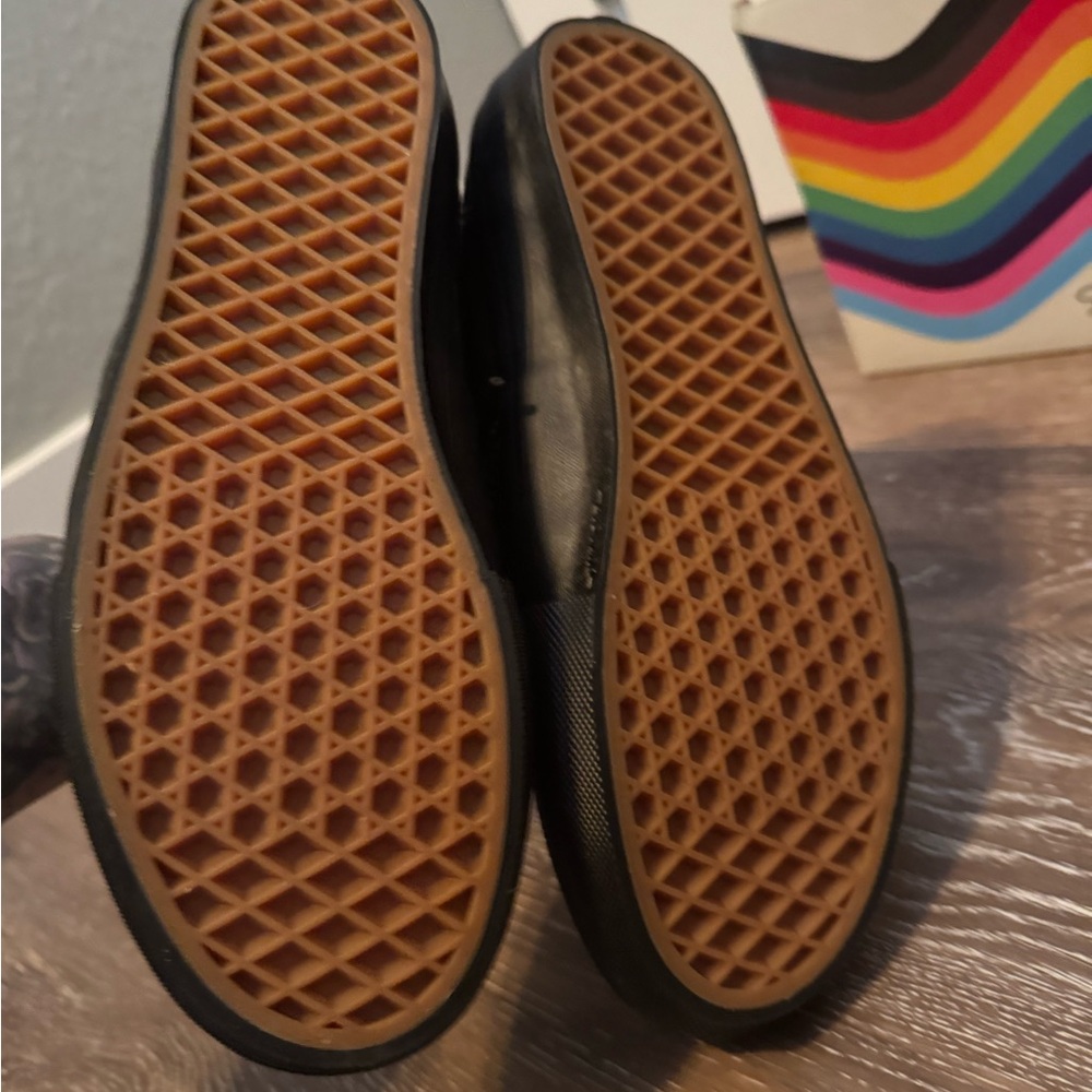 Black Rainbow Vans SK8 Shoes - Picture 4 of 5